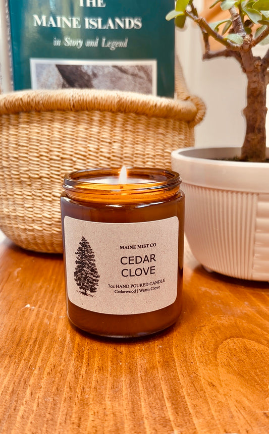 Cedar Clove - Warm cedar, clove spice, and low-burning fire.