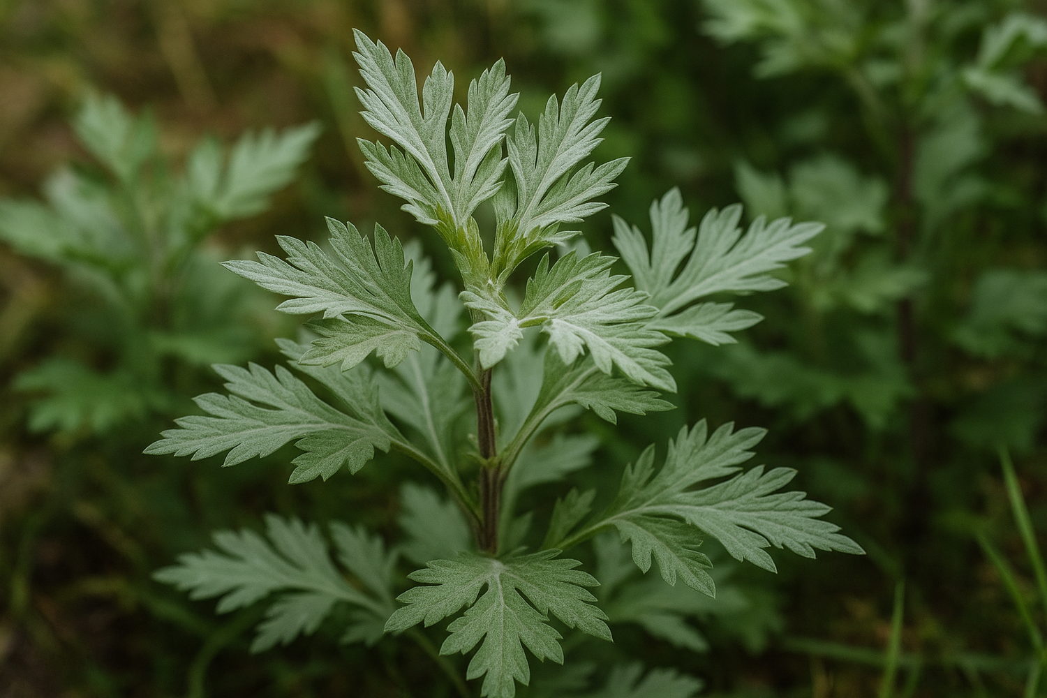 real life image of mugwort herb
